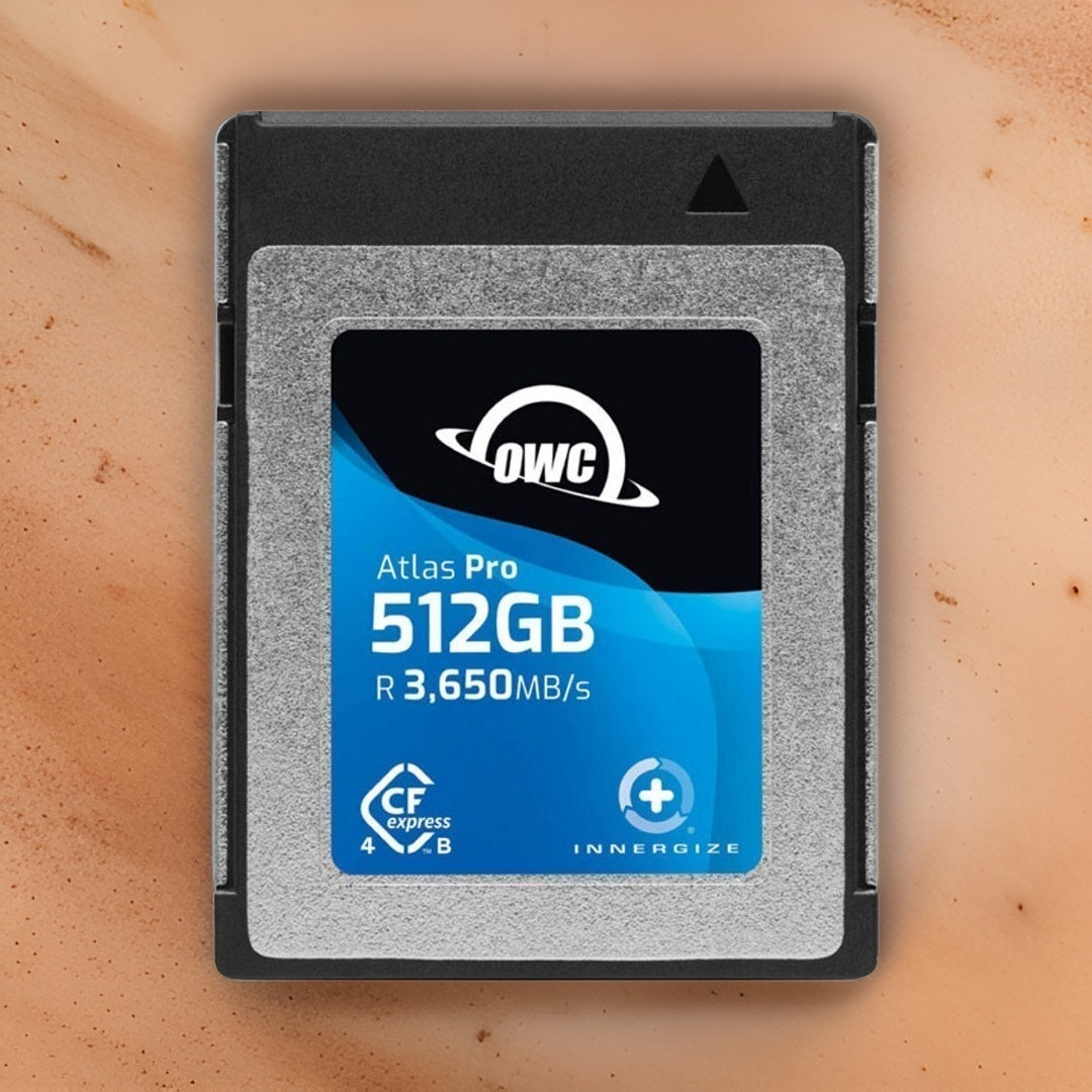 OWC 512GB Atlas Pro CFExpress 4.0 Type B Card with Thunderbolt (USB-C) with USB CFExpress Reader