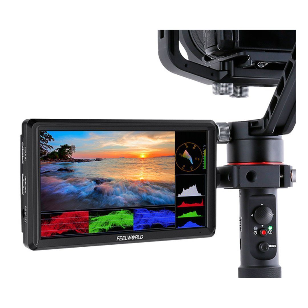 FeelWorld FW568 V3 6-Inch IPS 4K HDMI On-Camera Monitor with Sunshade
