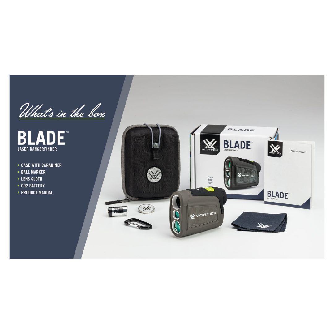 Vortex Blade Golf Laser Rangefinder with 6x Zoom, Clear View Optics, and Shockproof Design