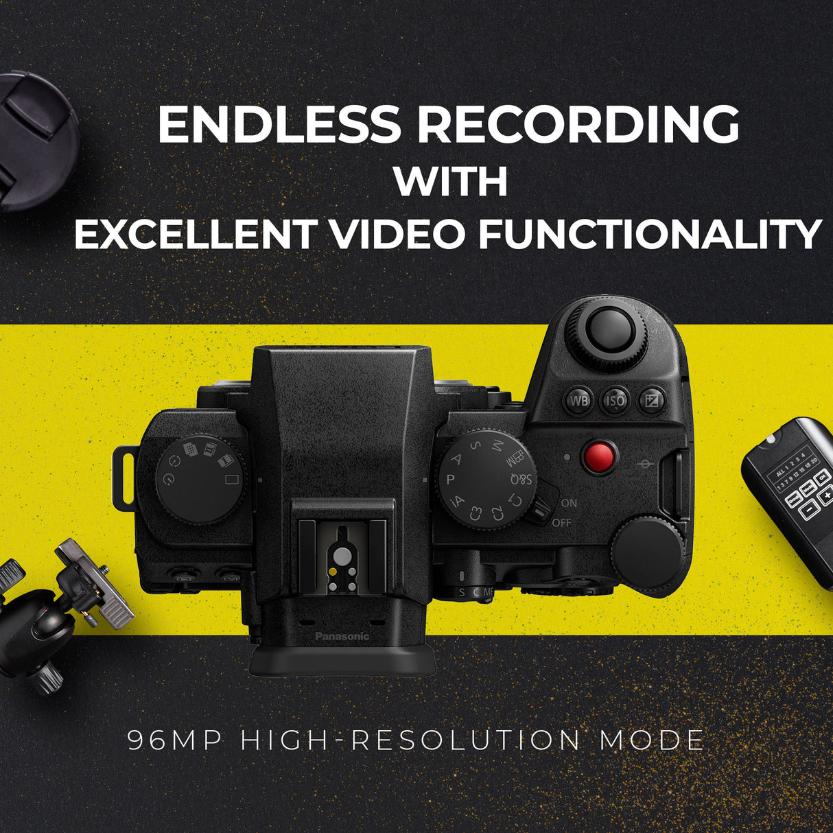 Panasonic Lumix S5 IIX 24.2MP Camera with 20-60mm, 50mm Lens and Lumix S Series 85mm Lens Bundle