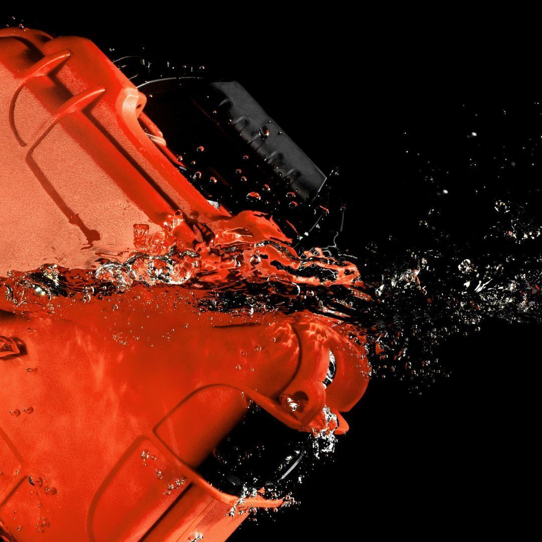 Nanuk 915 Pro IP67 Rated Impact-Resistant Hard Case with Soft Grip and Ergonomic Handle (Orange)