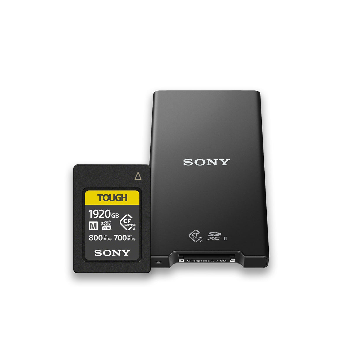 Sony M Series 1920GB CFexpress Type A TOUGH Memory Card with Sony MRWG2 Memory Card Reader
