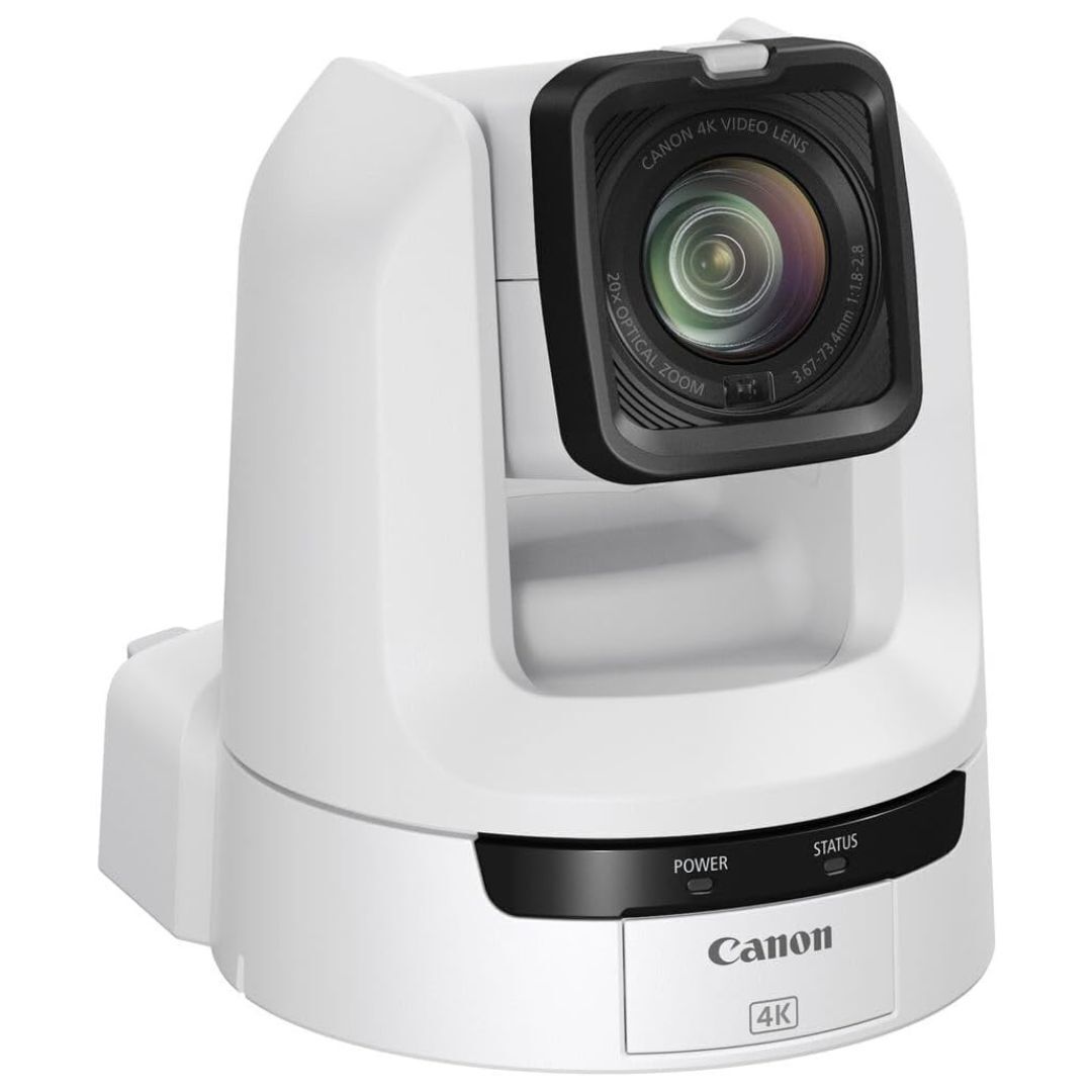 Canon CR-N300 PTZ 4K FHD Video Output Camera with CMOS Sensor and 20x Optical Zoom Lens (White)
