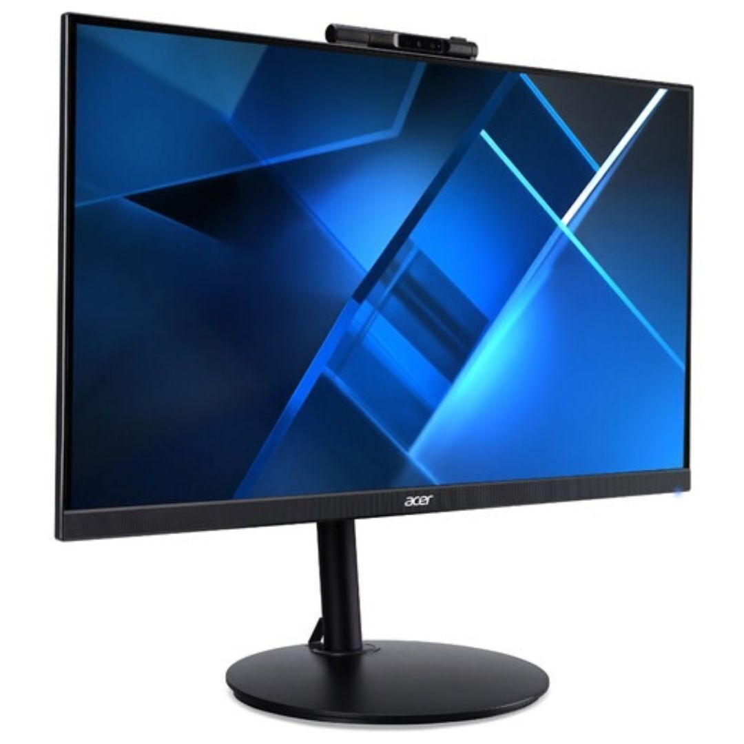 Acer 23.8-inch FHD Display with FHD Webcam, 2W Speakers, HDMI, DP, VGA Ports (Refurbished)