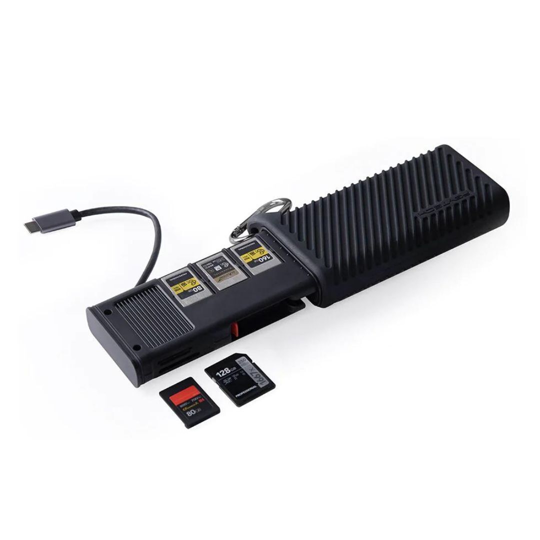 Pgytech CFexpress CreateMate Card Reader Case with Type B or SD Compatibility (Classic Black)