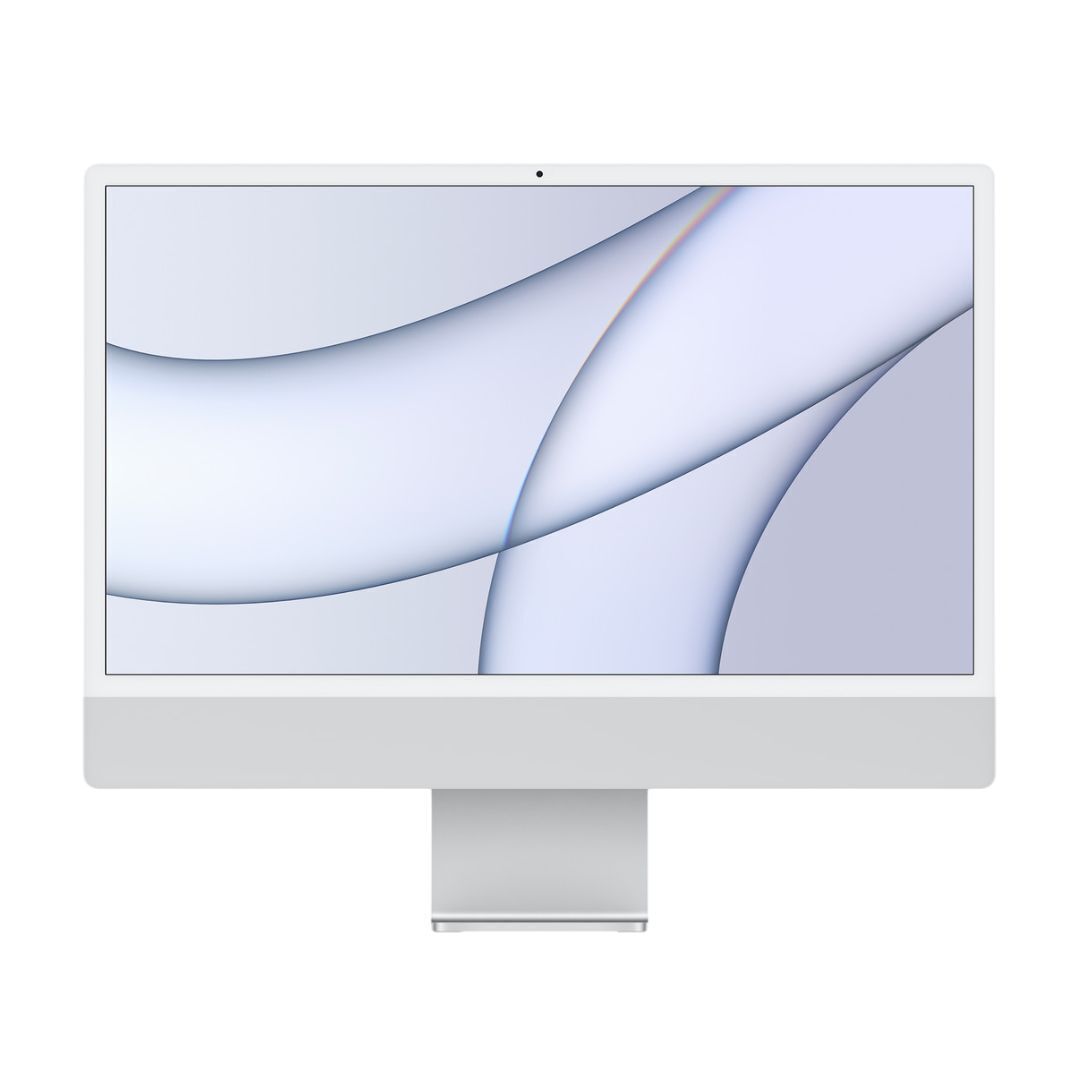 Apple iMac 24-Inch Display with Apple M1 8-Core CPU, 8GB RAM, and 256GB SSD (Refurbished, Silver)