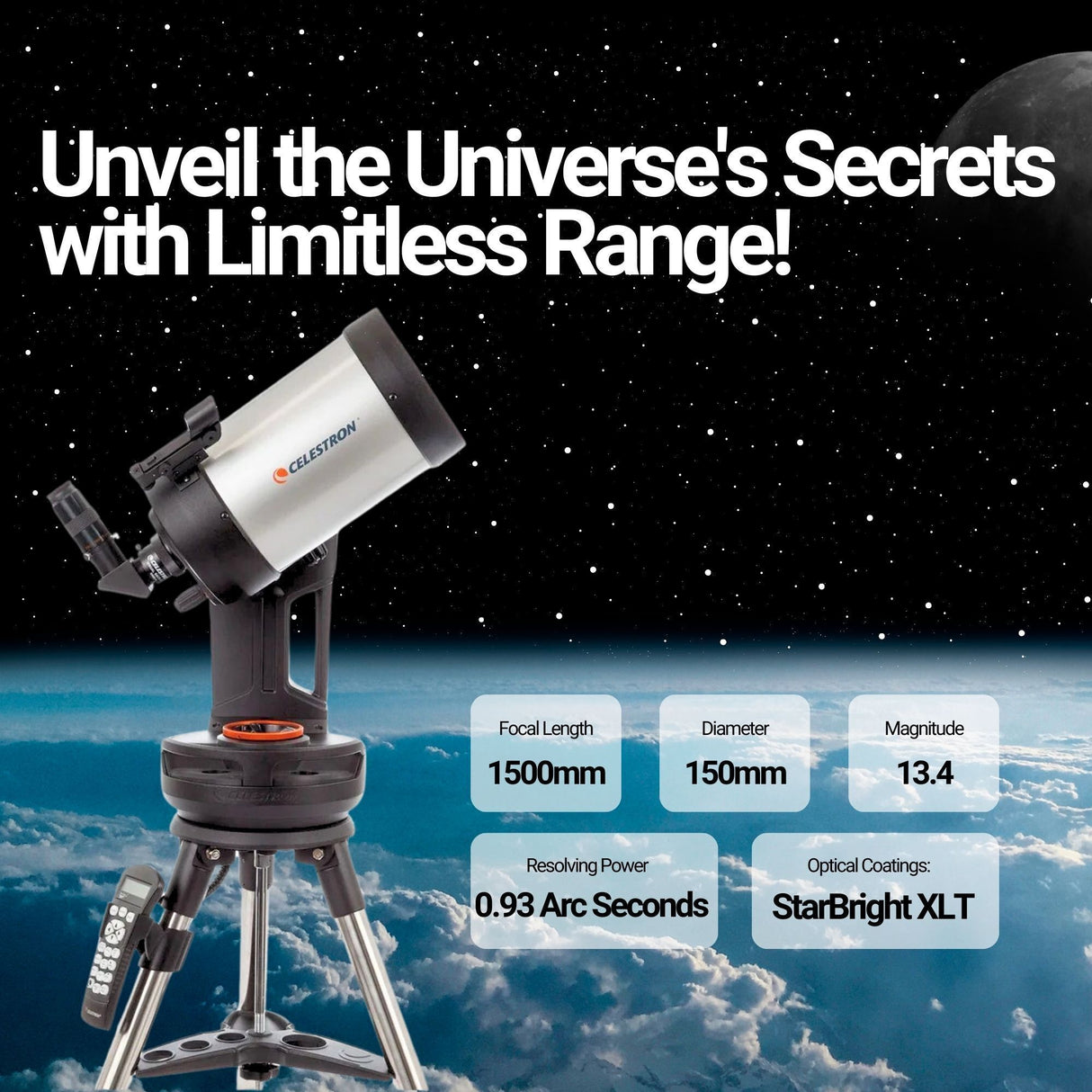 Celestron NexStar Evolution 6-Inch SCT GoTo Telescope with Aluminum Case and 1.25-Inch Eyepieces