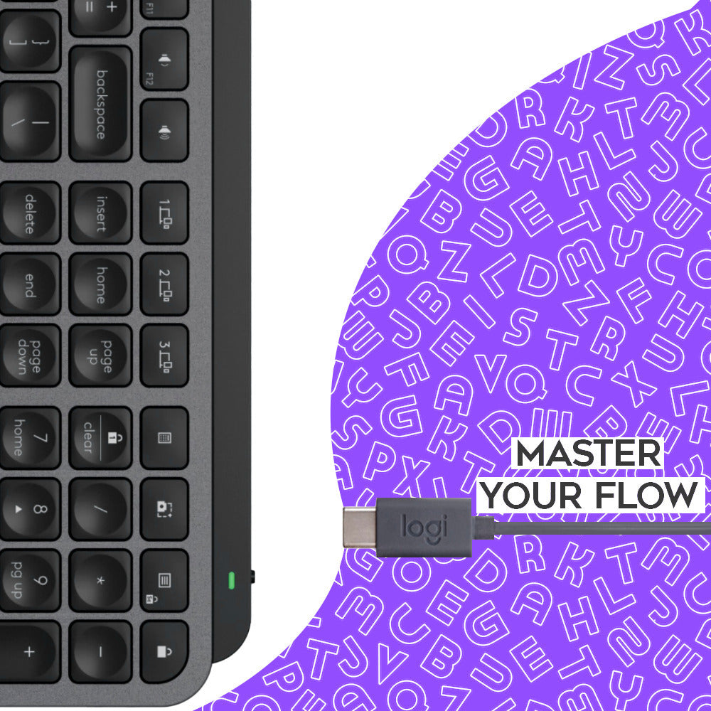 Logitech MX Keys S Keyboard and MX Master 3S Mouse Combo (Graphite) with Headphones, and Desk Mat