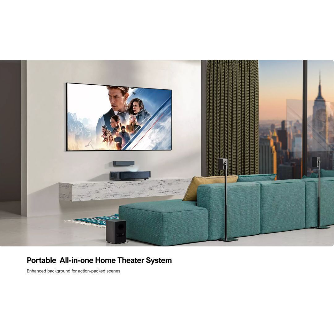 Ultimea Poseidon D60 5.1 Dolby Atmos Soundbar with BassMax Technology and All-Digital Amplifier