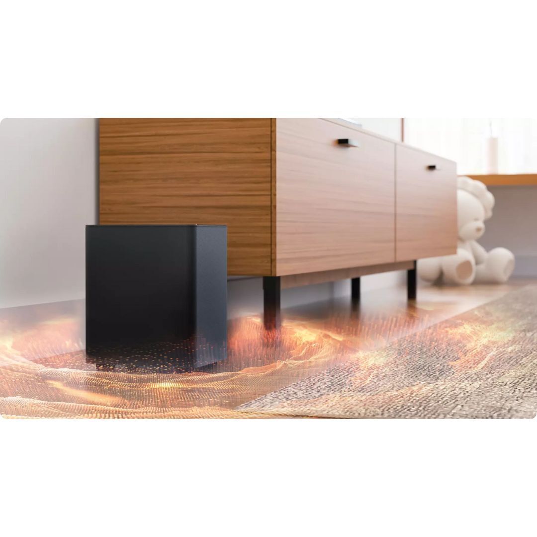 Ultimea Poseidon D50 5.1 Soundbar with 5.25-Inch Bass Subwoofer, SurroundX, and BassMax Technology