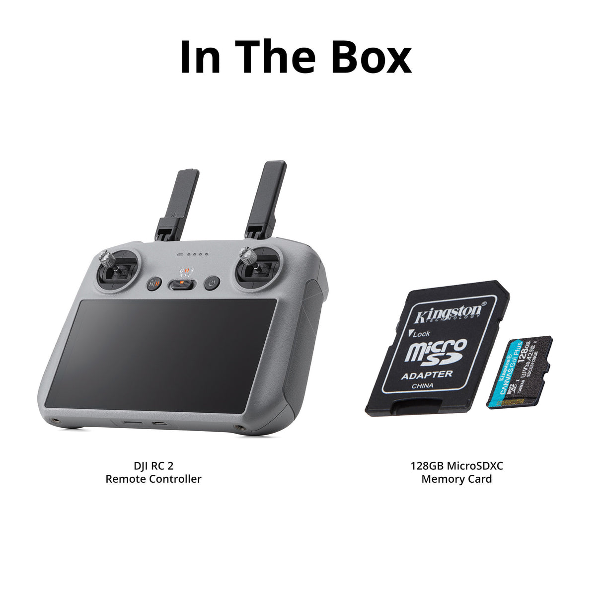 DJI RC 2 Remote Controller with 128GB MicroSDXC Memory Card