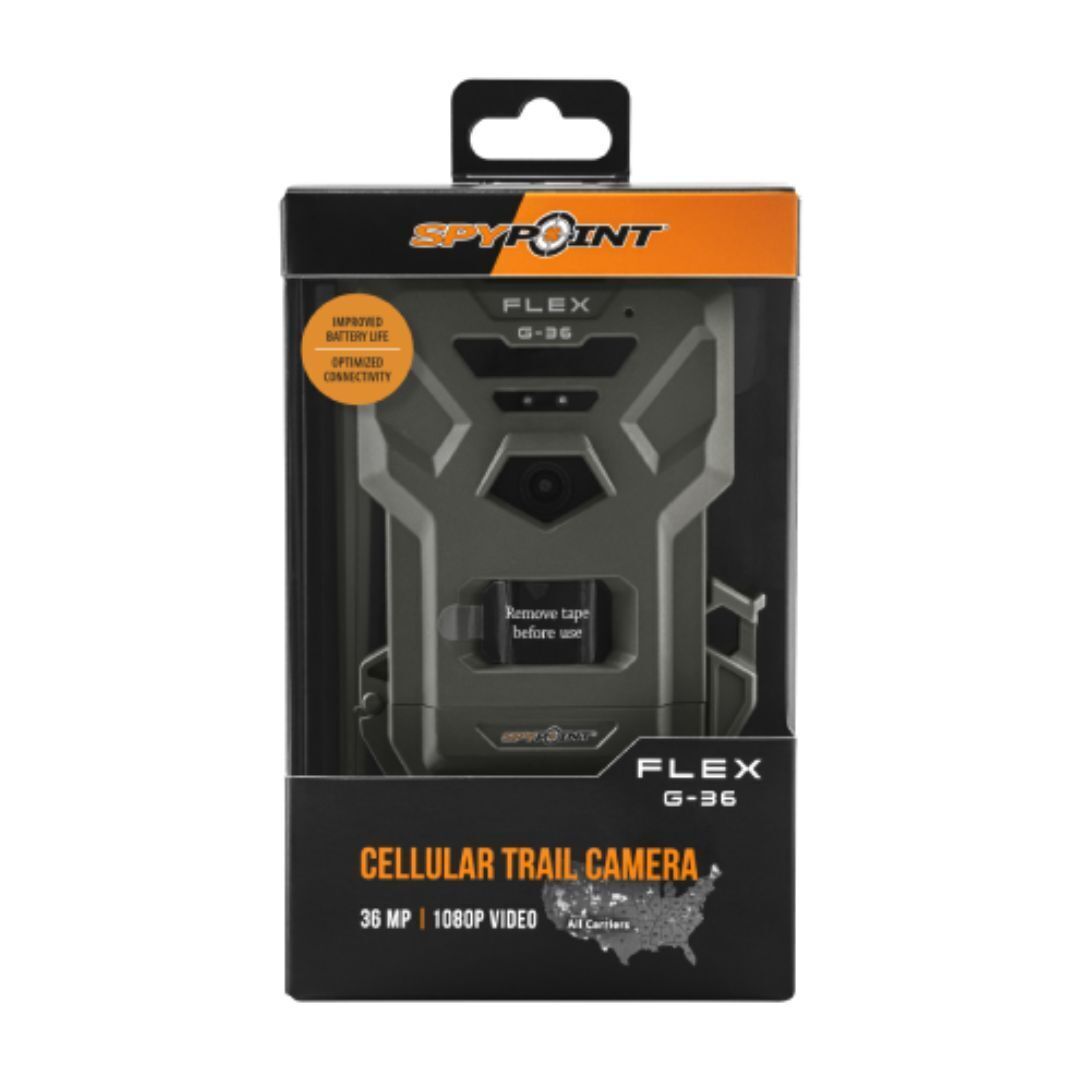 Spypoint FLEX-G 36 Megapixel Cellular Trail Camera with 0.3-Second Trigger Speed and 100-Feet Flash
