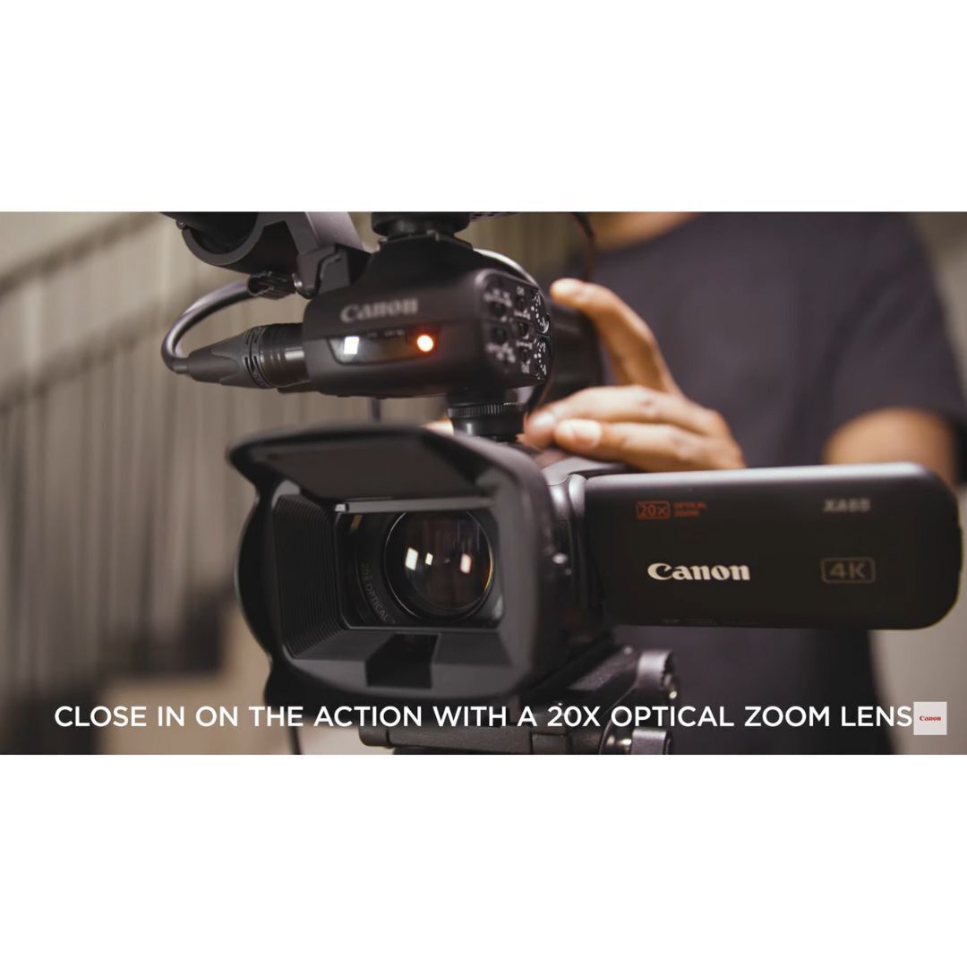 Canon XA60 Professional UHD 4K Camcorder with LCD Touchscreen and 20x Optical Zoom Lens (Black)