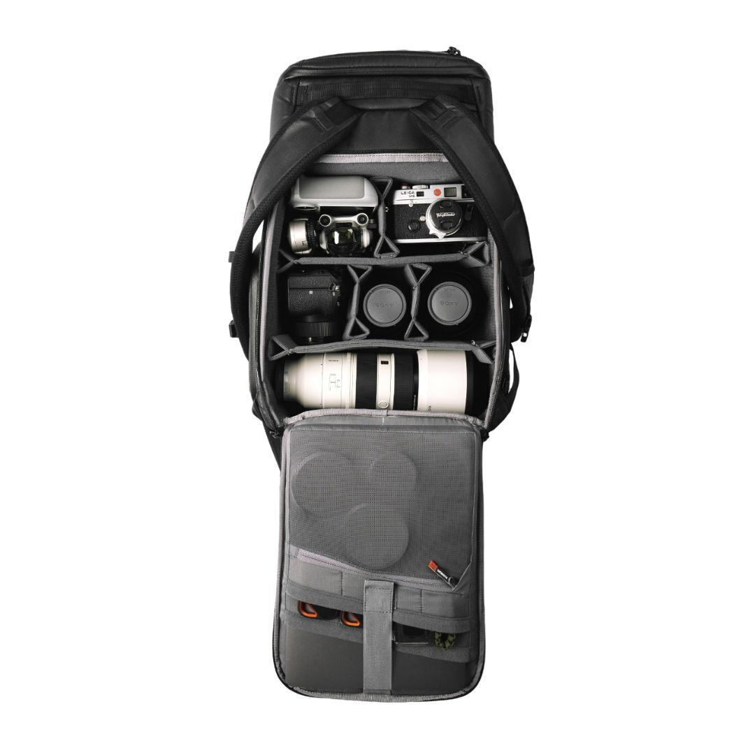 Nanuk N-PVD 30L Backpack with Double-Layered Foam Body for Cameras, Drones, and Accessories (Black)