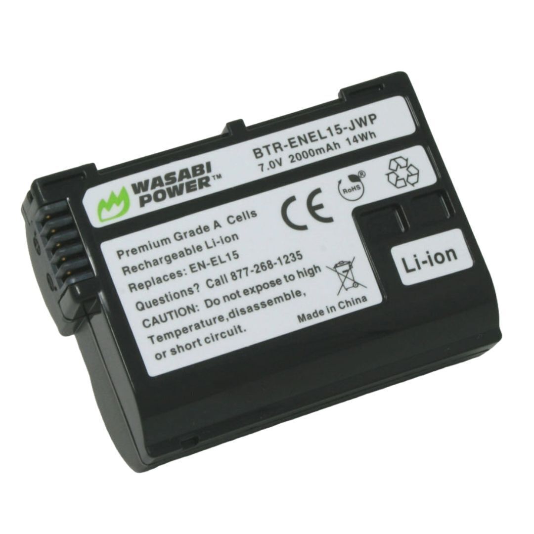 Wasabi Power EN-EL15 Lithium-Ion Replacement Battery with Grade-A Cells