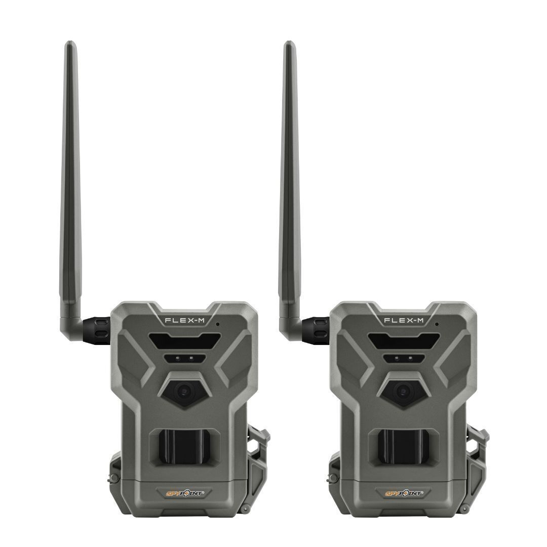 Spypoint Flex M Twin Pack 28 Megapixel Cellular Trail Cameras with Dual-Sim