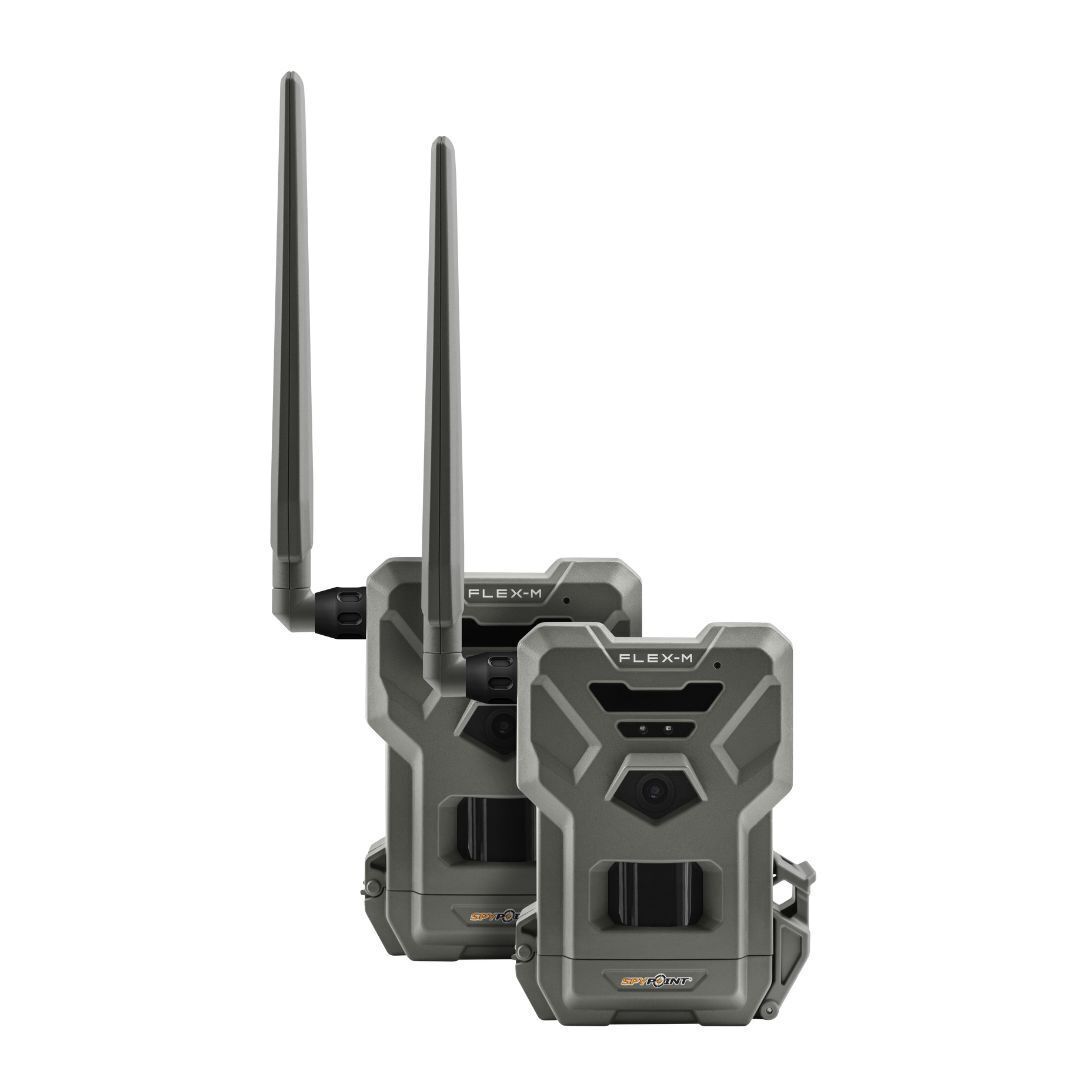 Spypoint Flex M Twin Pack 28 Megapixel Cellular Trail Cameras with Dual-Sim