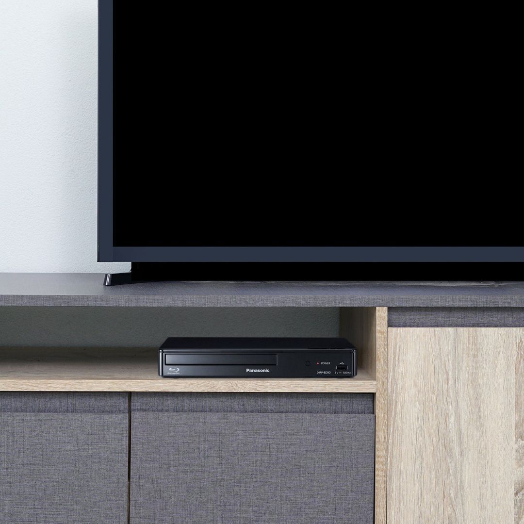 Panasonic DMP-BD90P-K Blu-ray DVD Player with Full HD and Dolby Digital Sound (Black, Refurbished)