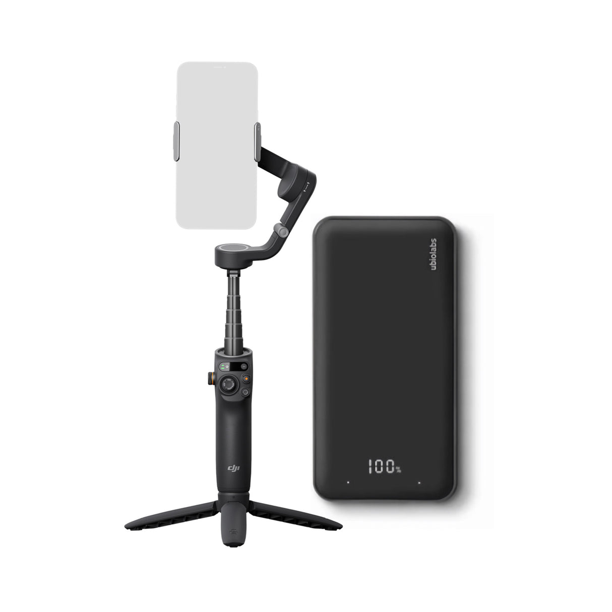 DJI Osmo Mobile 6 Smartphone Gimbal (Slate Gray) with Wireless Phone Gimbal Accessory Bundle
