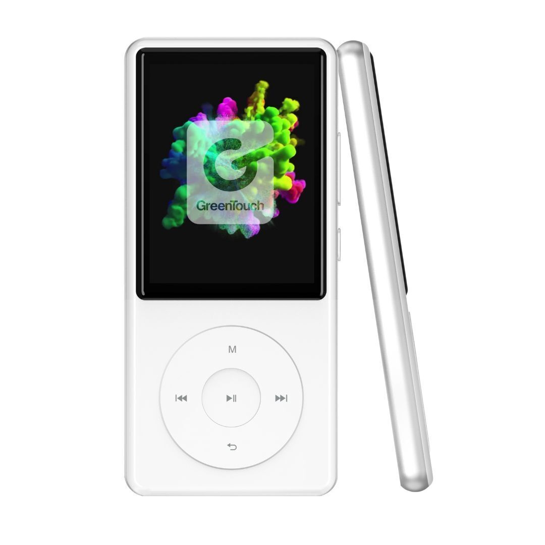 GreenTouch SIX 64GB Kosher MP3 Player with Bluetooth, Touch Buttons, and Built-In Speaker (White)