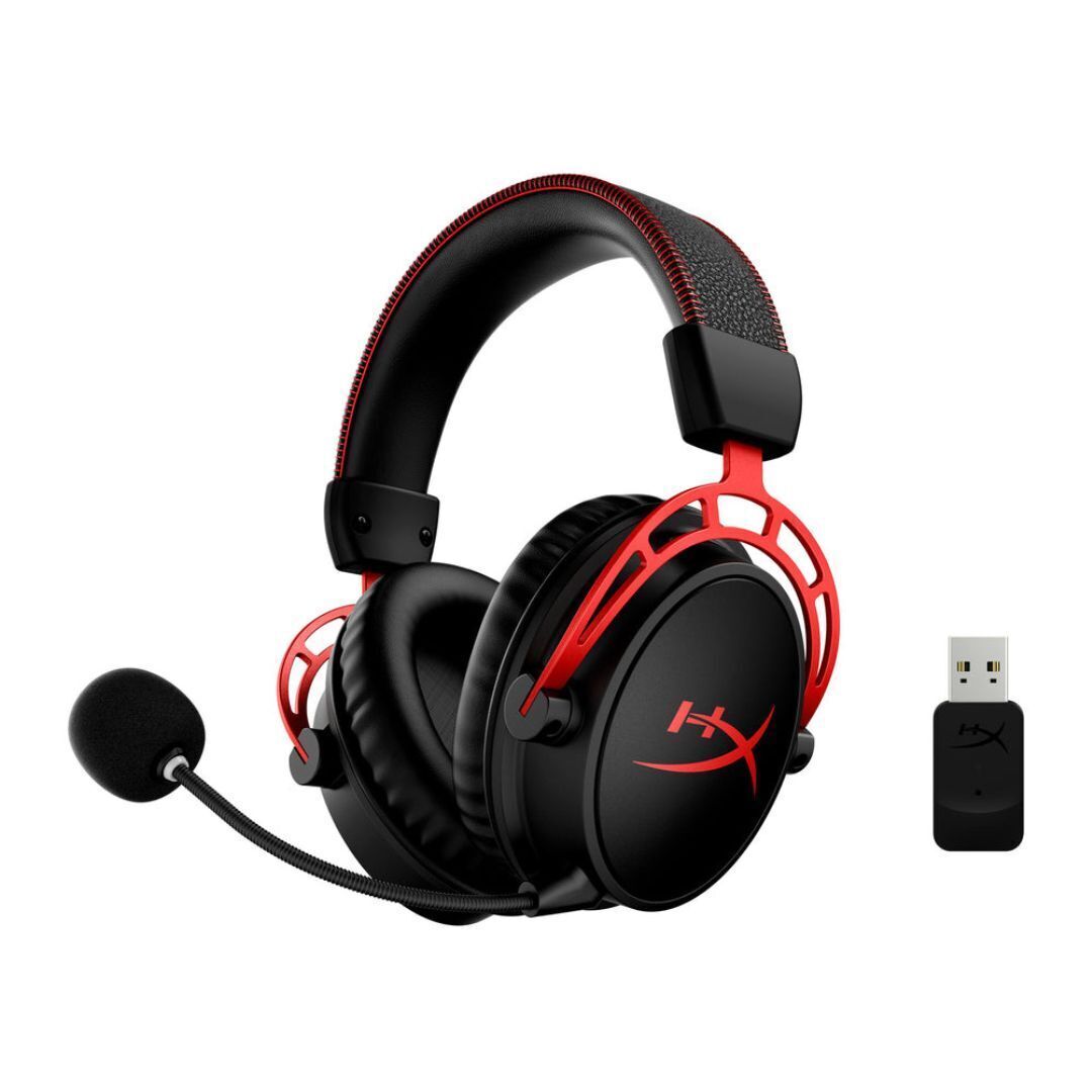 HyperX Cloud Alpha Wireless Gaming Headset for PC with DTS Headphone:X Spatial Audio (Black-Red)