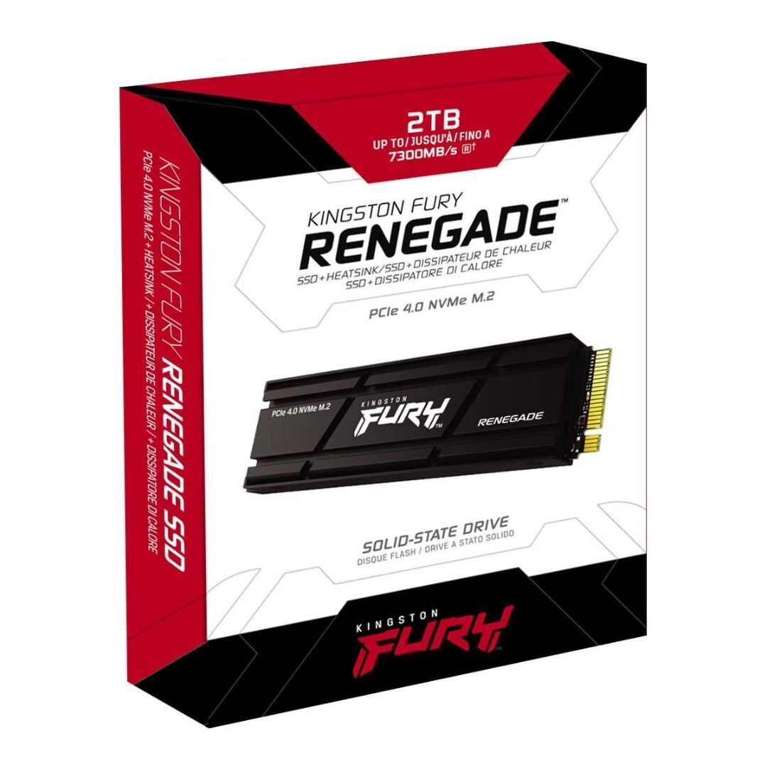 Kingston FURY Renegade PCIe 4.0 NVMe M.2 Internal SSD with PS5 Compatibility (Heatsink, 2TB)