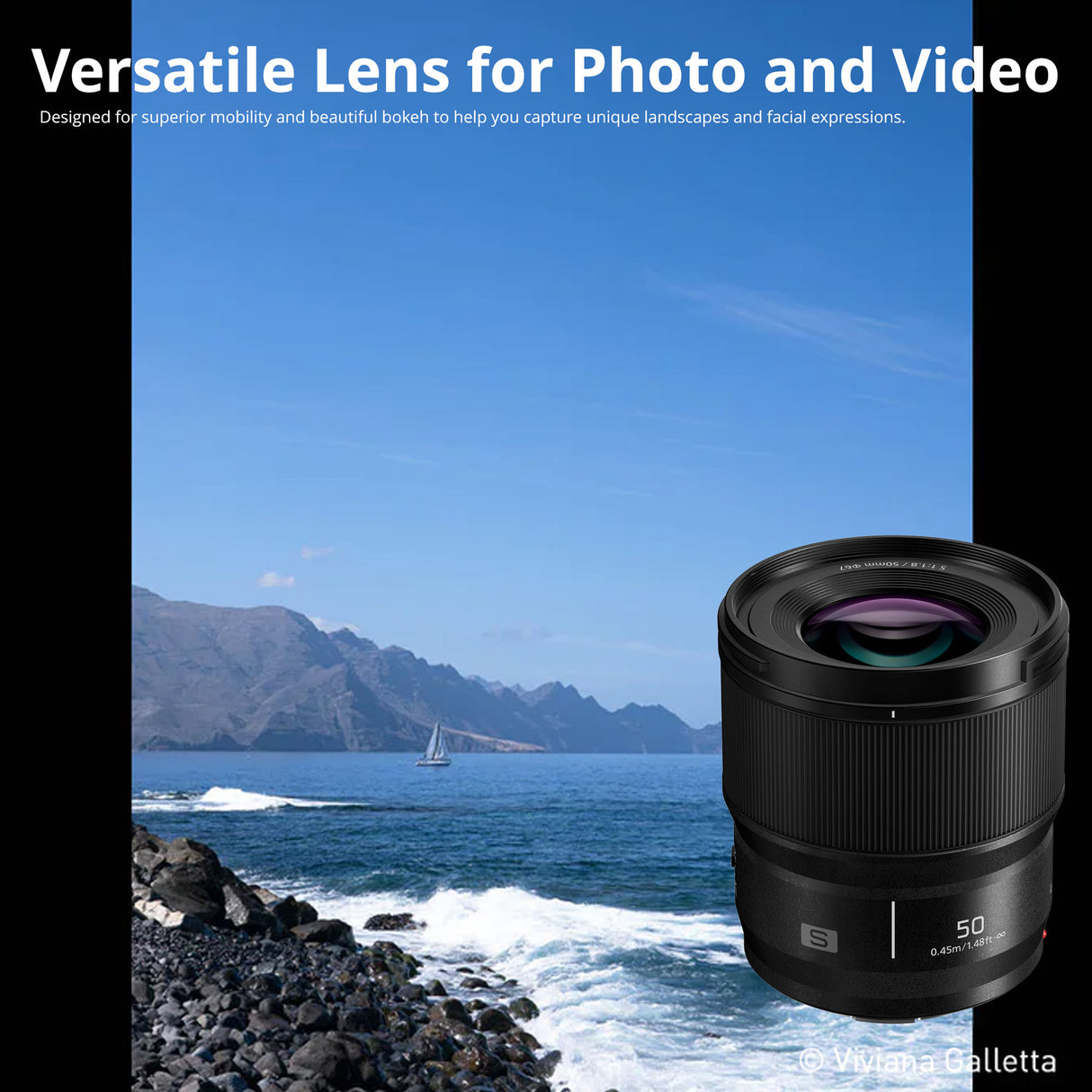 Panasonic Lumix S5 IIX 24.2MP FF Mirrorless Camera with S 50mm f/1.8 Lens and RS 3 Mini Gimbal
