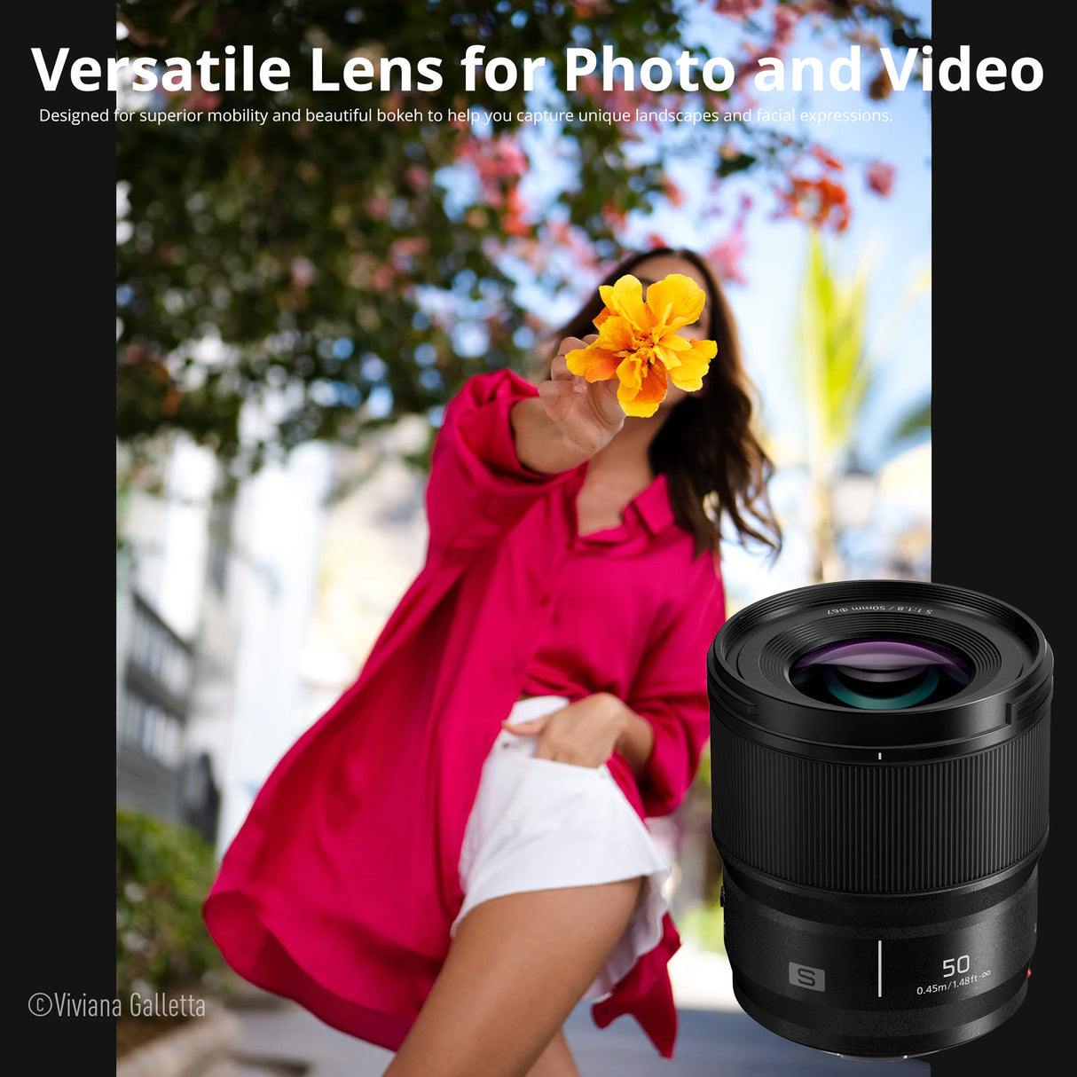 Panasonic LUMIX S5II 24.2MP Full Frame Mirrorless Camera with S 50mm f/1.8 Lens and RS 3 Mini Gimbal