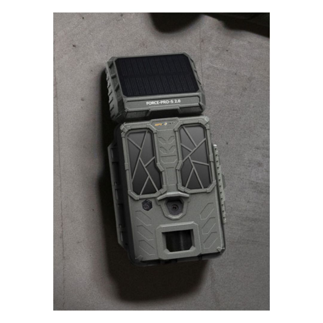 SPYPOINT FORCE-PRO-S 2.0 with Built-In Solar Panel, 4K Video Resolution, and 2.4-Inch LCD Screen