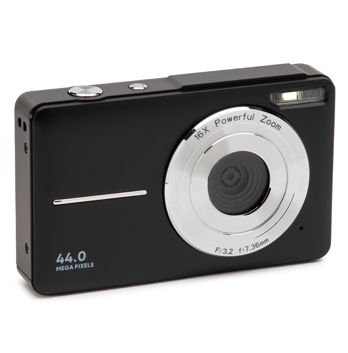 Koah 44MP FHD Point and Shoot Digital Camera with 16X Power Zoom (Black)