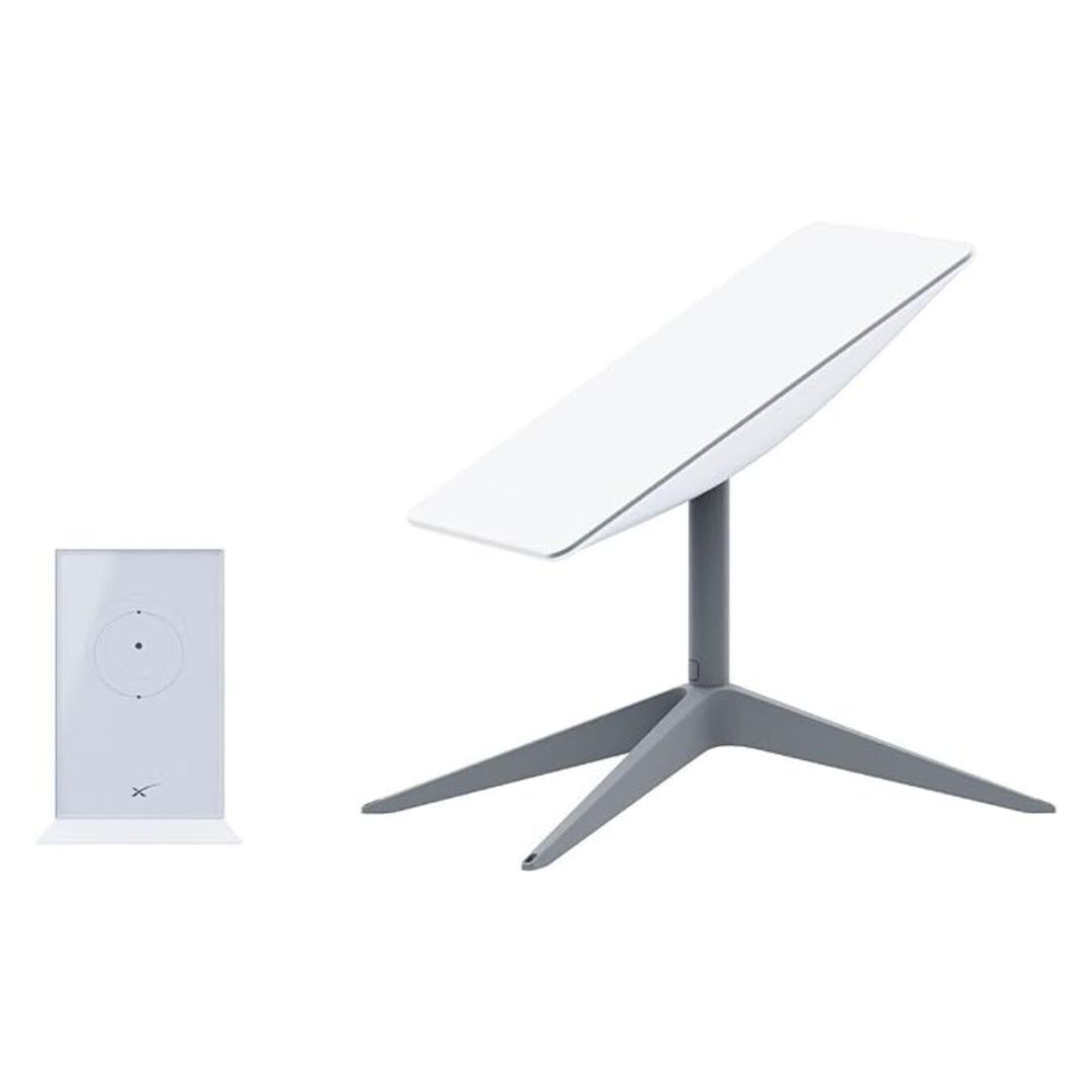 SpaceX Starlink Standard Actuated Satellite Dish Kit Router with AC Dual Band Wi-Fi System (White)