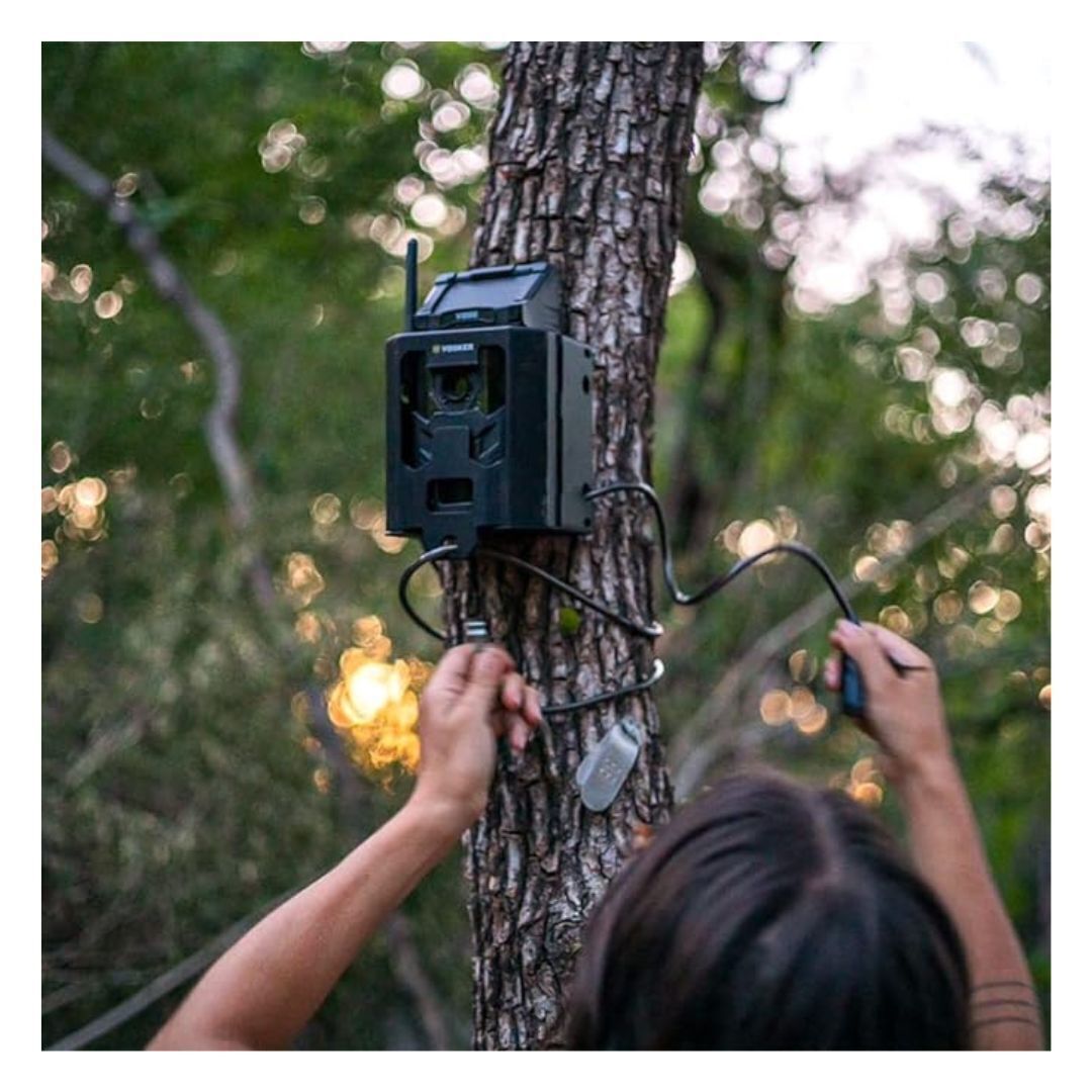 Vosker Security Camera 6-Feet Security Cable Lock with 2 Keys (Black)