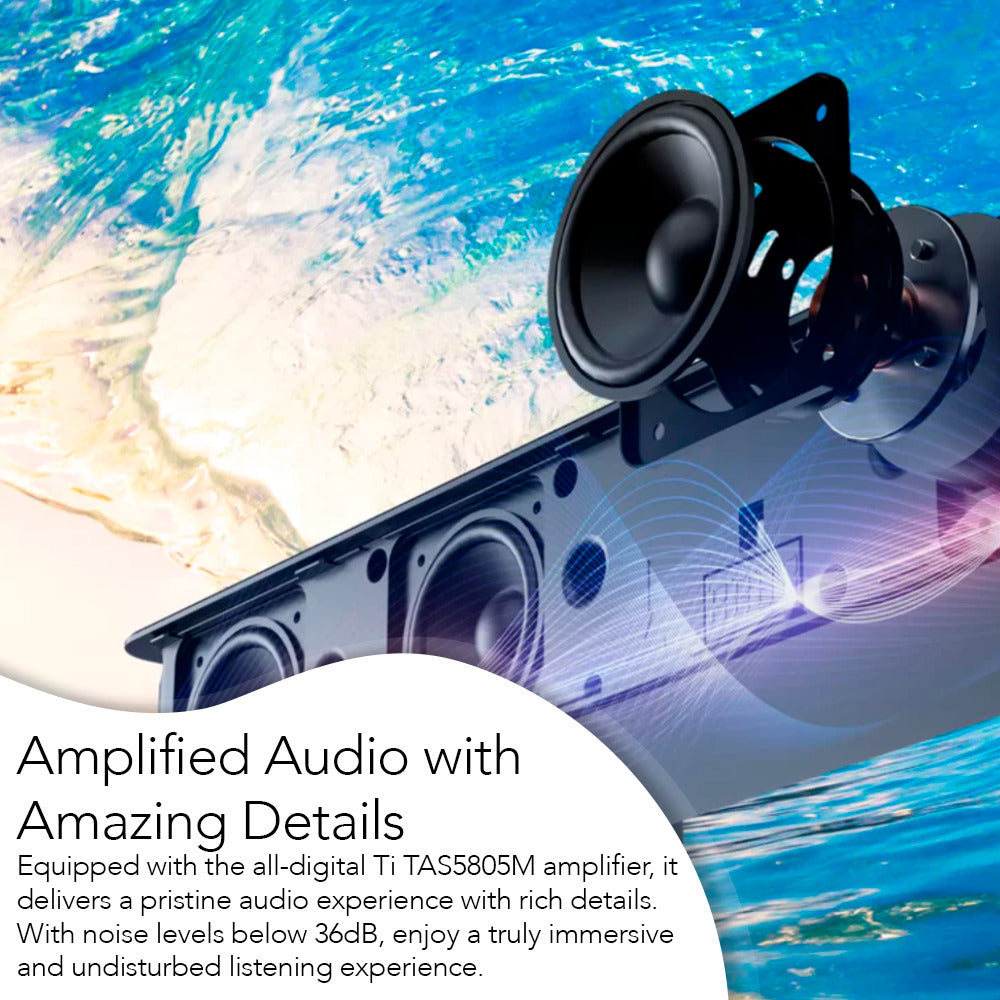 Ultimea Poseidon D60 5.1 Dolby Atmos Soundbar with (2-pack) 6 Ft. HDMI Cables bundle