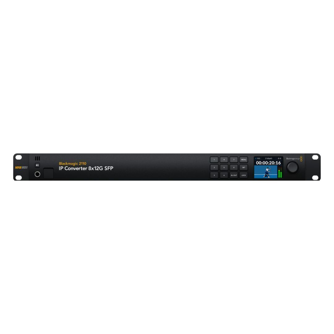 Blackmagic Design 2110 IP Converter 8x12G SFP (Black)