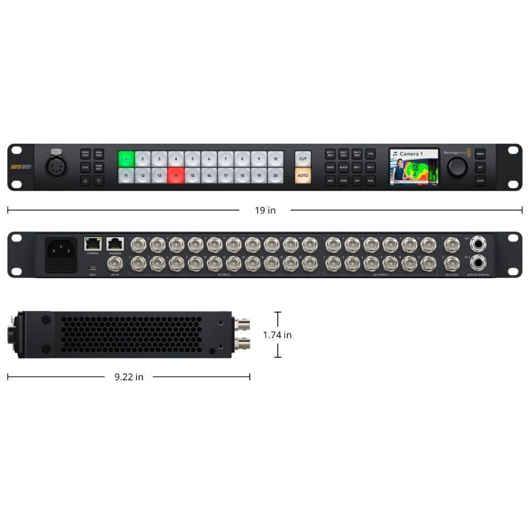 Blackmagic Design ATEM 2 M/E Constellation 4K Live Production Switcher (Black)