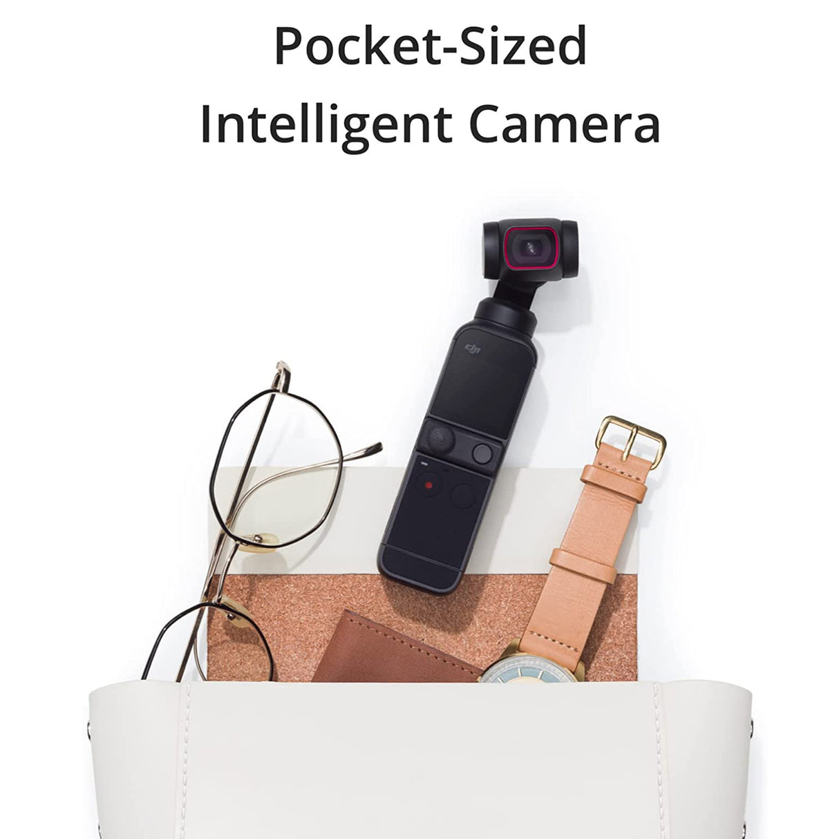 DJI Pocket 2 Compact Camera and Gimbal Creator Combo with 128GB SD Card, Case, and Spider Tripod