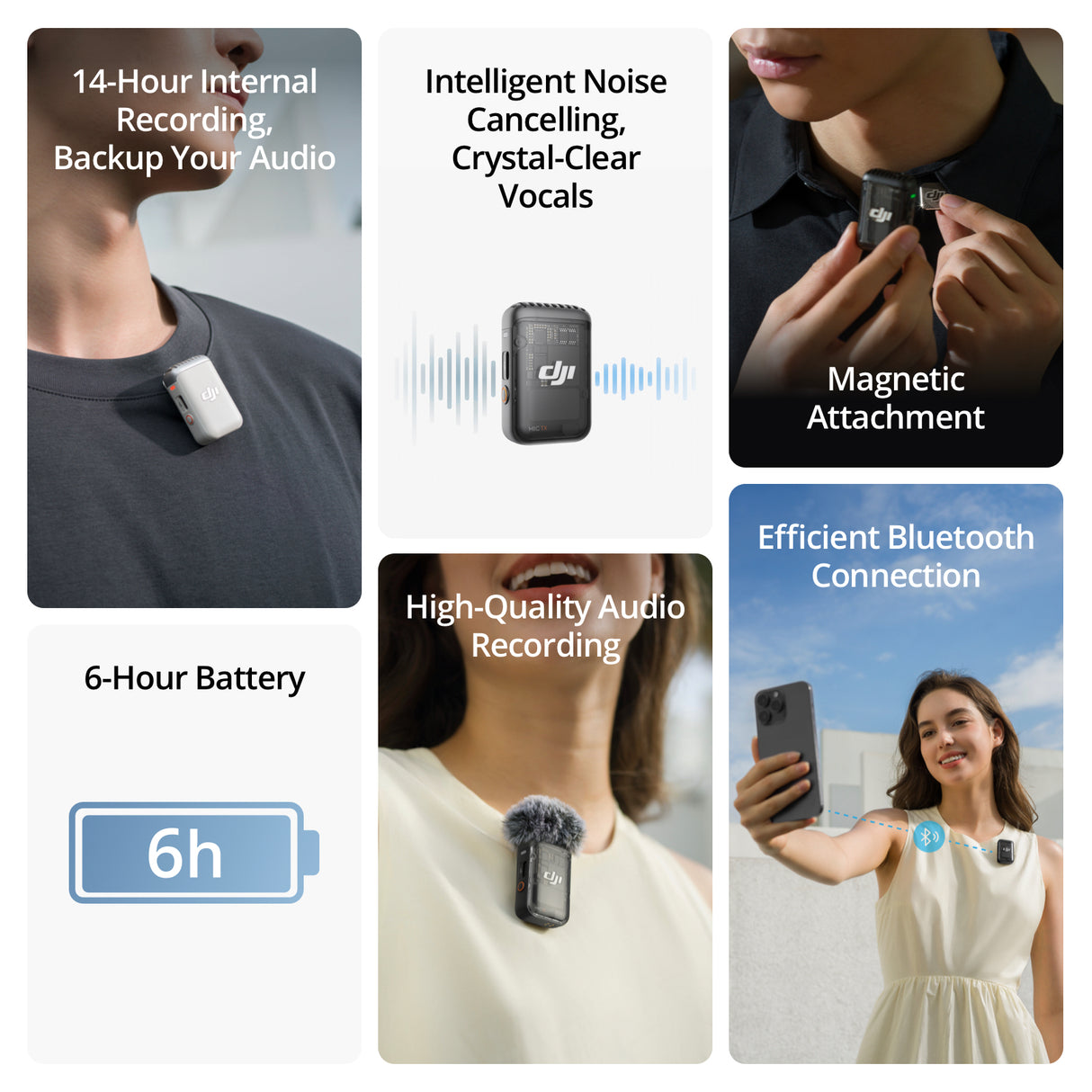 DJI Osmo Action 4 Camera Standard Combo with DJI Mic 2 (1 TX), 64GB SD Card and Lavalier Mic