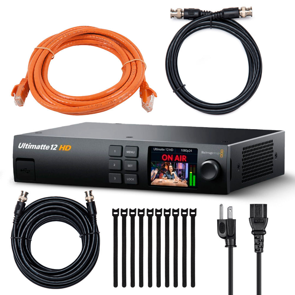 Blackmagic Design Ultimatte 12 HD Keyer/Advanced Compositing Processor with Cables, and Cable Ties