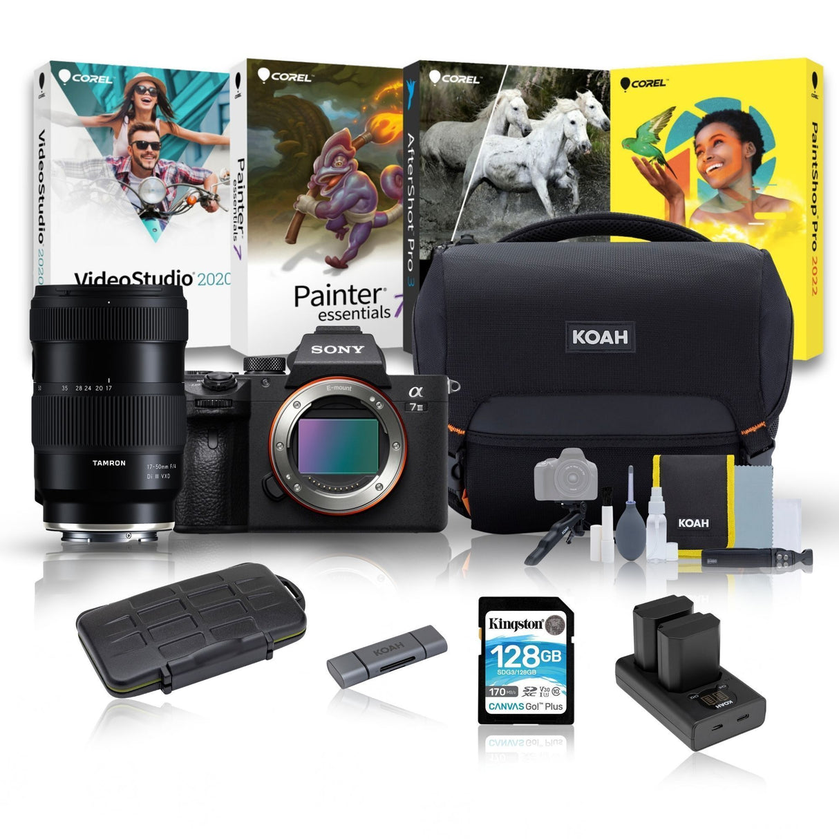 Sony Alpha a7 III 24.2MP Full Frame Mirrorless Digital Camera with 17-50mm F/4 Di III VXD Bundle