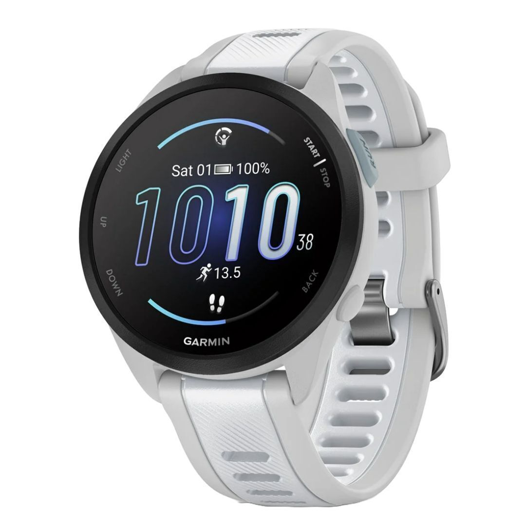 Garmin Forerunner 165 GPS Running Smartwatch (Mist Gray-Whitestone)