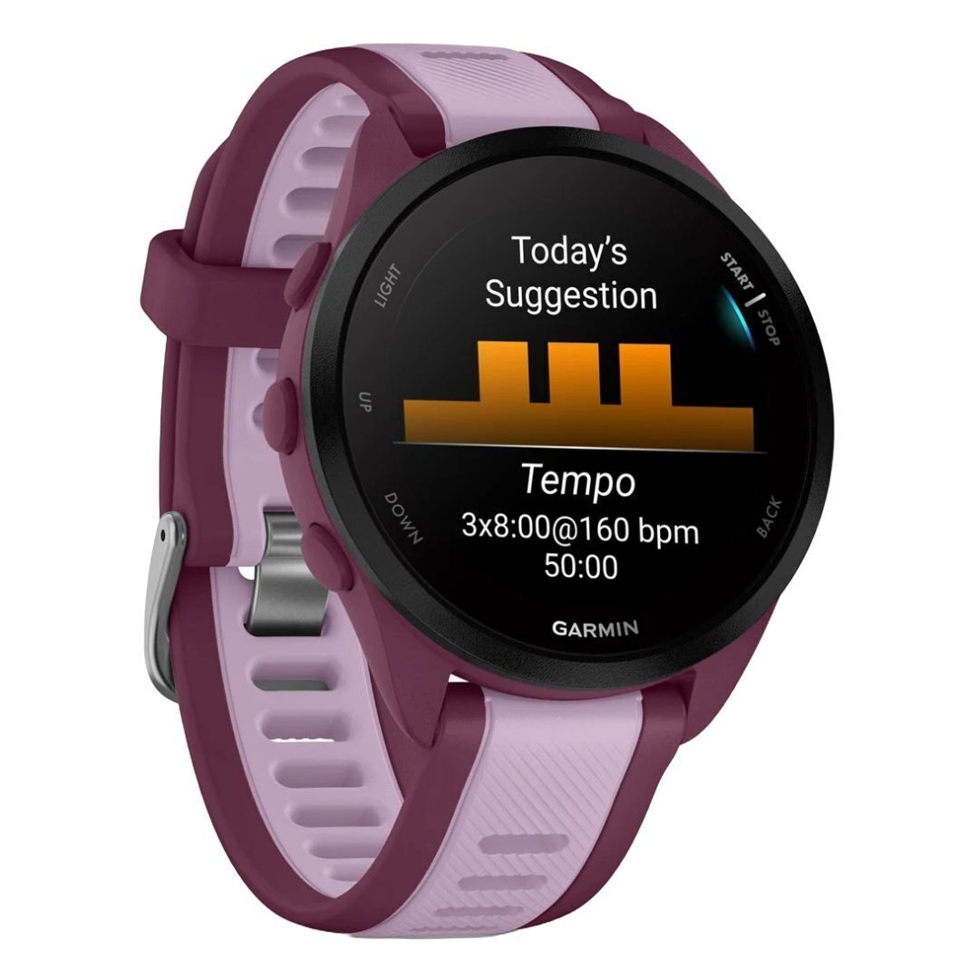 Garmin Forerunner 165 Music GPS Running Smartwatch (Berry-Lilac)