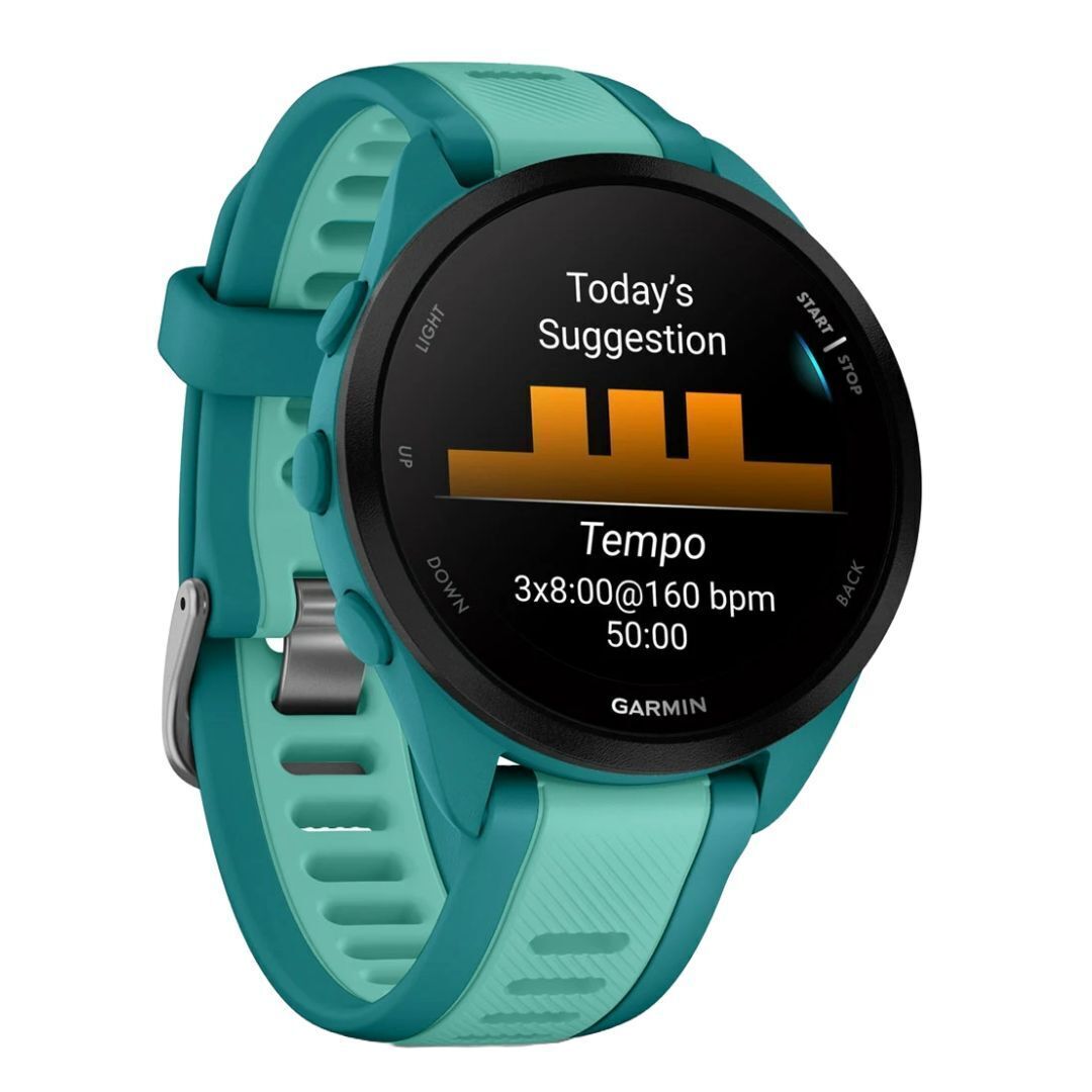 Garmin Forerunner 165 Music GPS Running Smartwatch (Turquoise - Aqua)