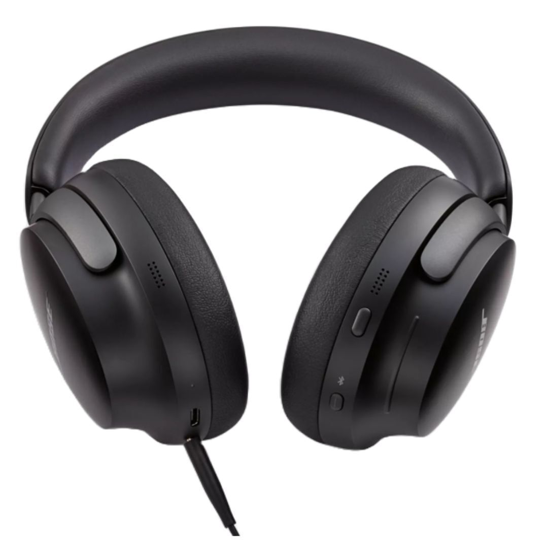 Bose QuietComfort Ultra Wireless Noise Canceling Over-Ear Headphones with Immersive Audio (Black)
