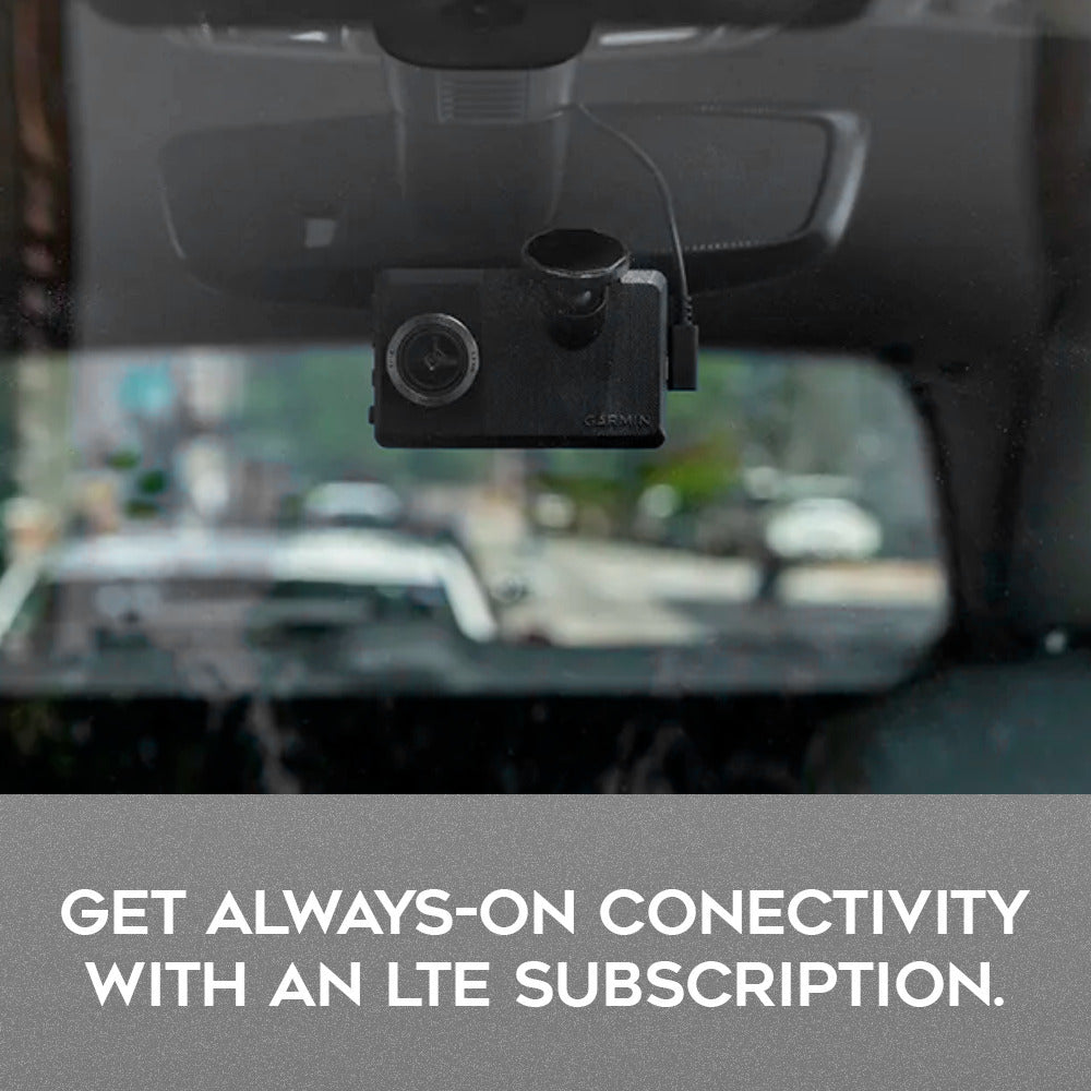 Garmin Dash Cam™ Live Bundle with Constant Power Cable and 128GB MicroSDXC Card