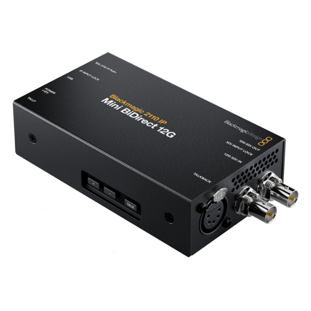Blackmagic Design 2110 IP Mini BiDirect 12G Converter for Broadcast (Black)