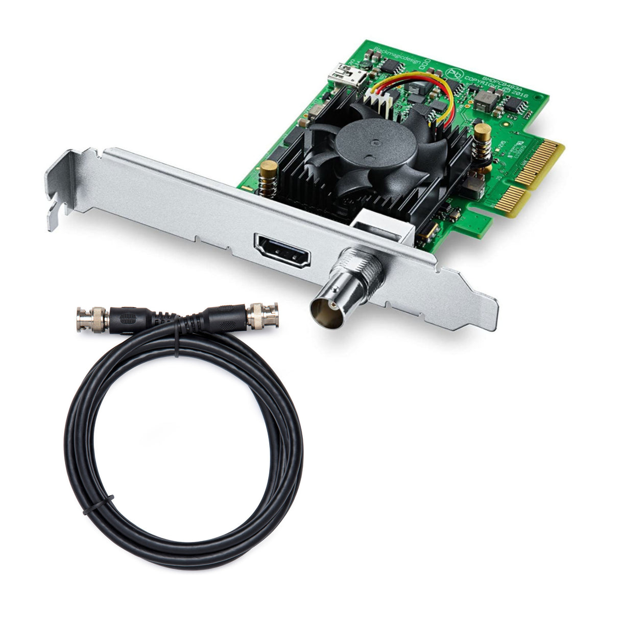 Blackmagic Design DeckLink Mini Recorder 4K Capture Card with 6' 3G-SDI BNC Cable