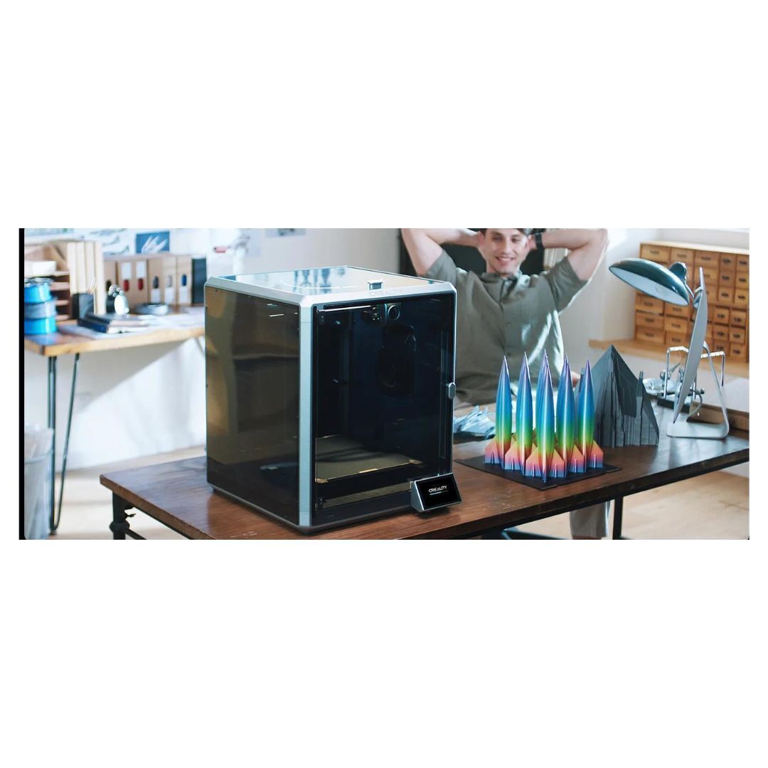 Creality K1 Max 3D Printer with 4.3 Inch Color Touch Screen, Dual Fans, and 600mm Printing Speed