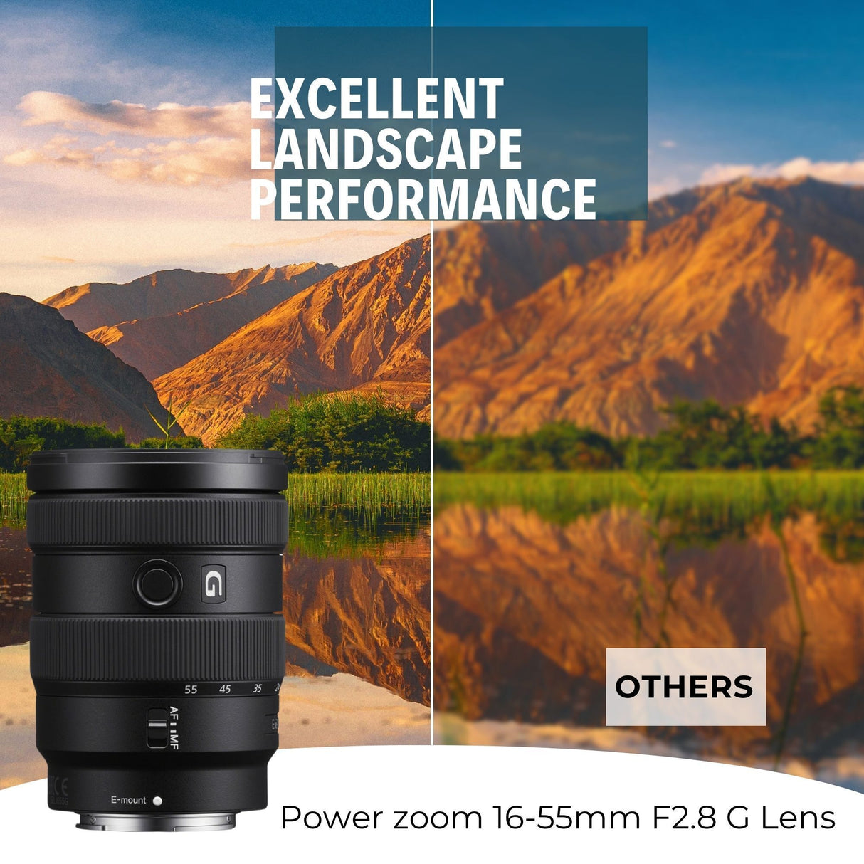 Sony E 16-55mm F2.8 G APS-C Wide-angle Zoom G Lens with 64GB Memory Card, Editing Software Bundle