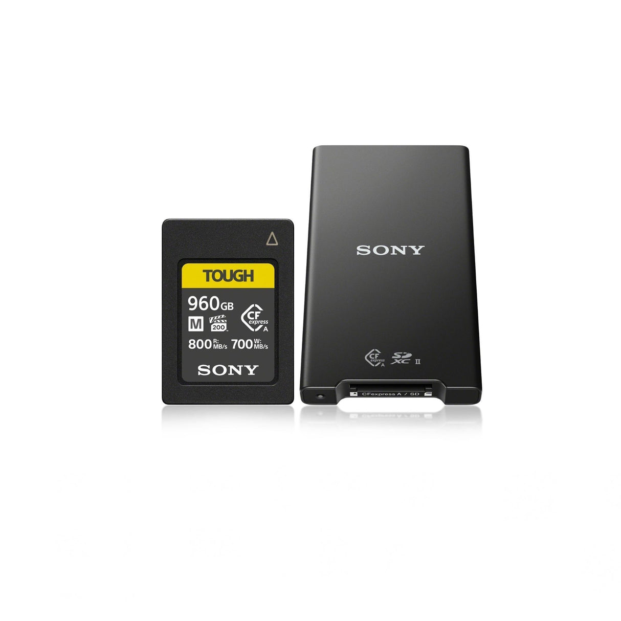Sony 960GB CFexpress Type A Memory Card with CFexpress Type A SD Memory Card Reader Bundle