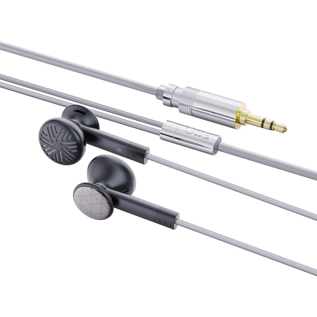 FiiO FF3S Drum-Style Dual Cavity Single Dynamic Driver Earbud Headphones (Black)